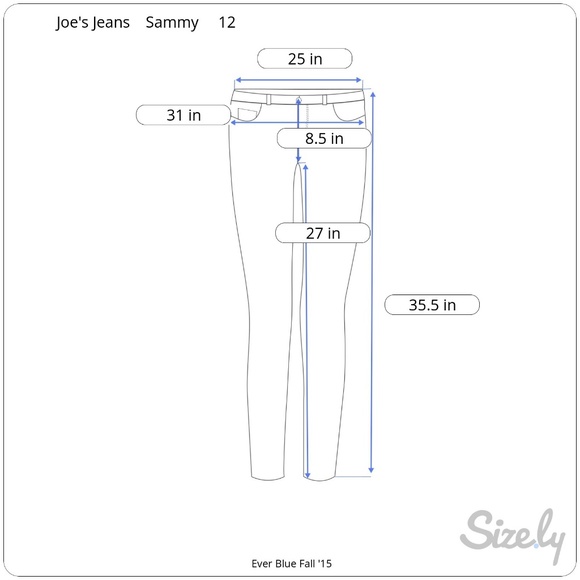 Joe's Sammy Ever Blue Dark Wash Jeans - Picture 3 of 5